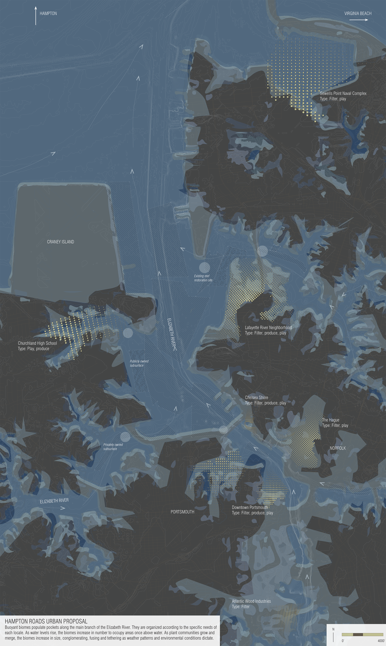 Urban plan Hampton Roads Virginia